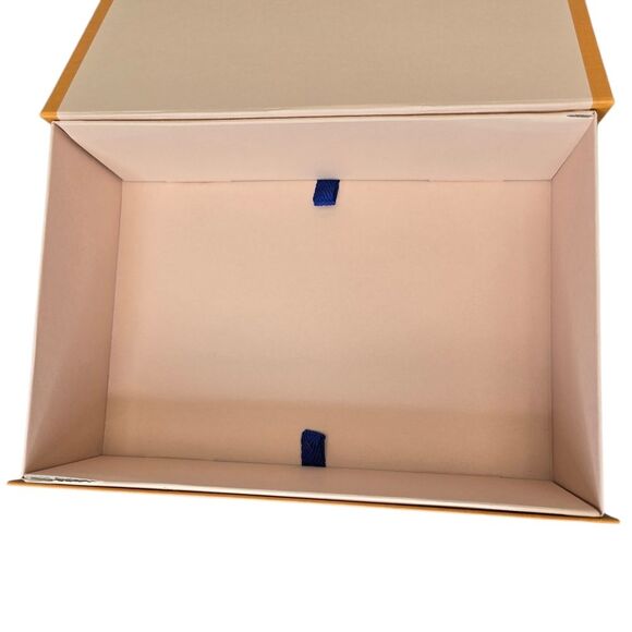 Authentic Louis Vuitton Luxury Orange Blue Empty Box 10.75"x 7.25"x3.125"  & Bag - Picture 6 of 15